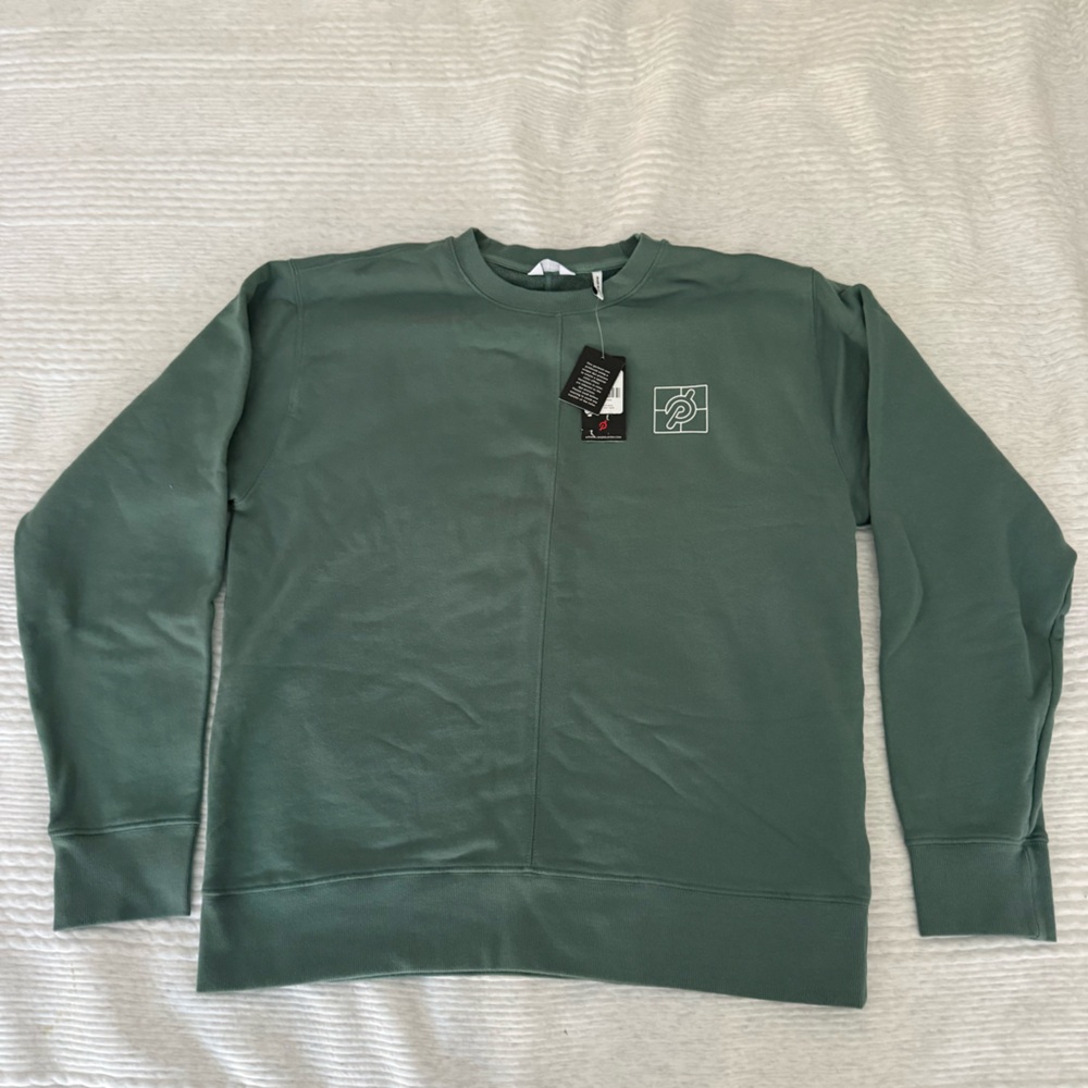Peloton Soft French Terry Crewneck Sweatshirt Green Men’s NWT XL